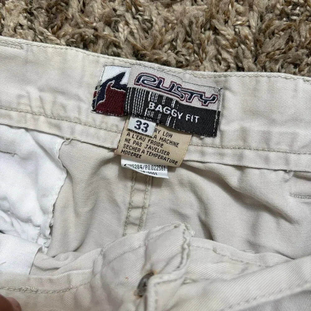Vintage 90s Rusty Baggy Surf Shorts Men’s 30x9 Skater Beach Streetwear